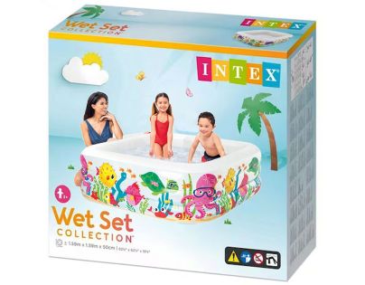 Intex 57471 Bazén Oceán hranatý 159 x 159 x 50 cm