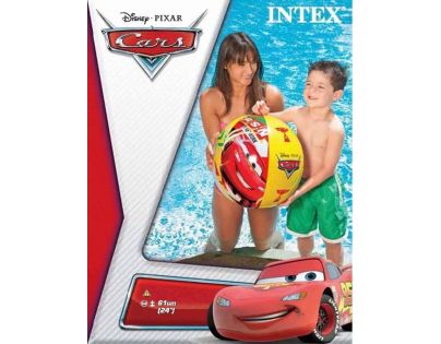 Intex 58053 Nafukovacia lopta Cars 61 cm kockovaná