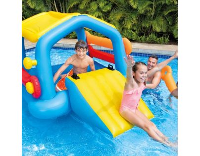 INTEX Plávajúcí domček so šmýkačkou