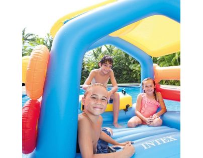 INTEX Plávajúcí domček so šmýkačkou