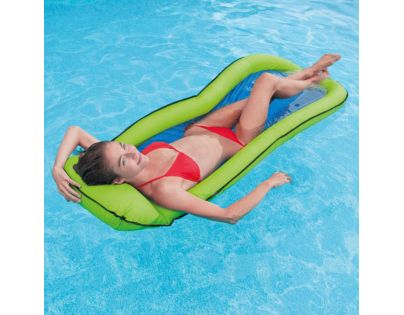 Intex 58836 Nafukovacie lehátko sieťované 178 x 94 cm zelené - Poškodený obal