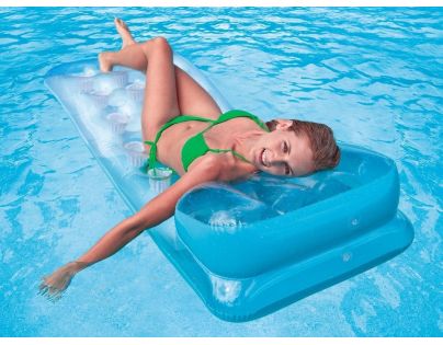Intex 58890 Farebný nafukovací matrac 188 x 71 cm modrá