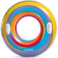 Intex 59256NP Kruh plovací žluto-fialovo-modrý