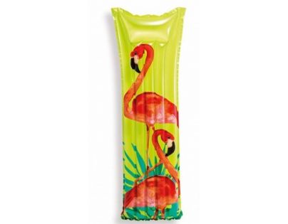 Intex 59720 Nafukovací matrac 183 x 69 cm - Zelené s plameniakom