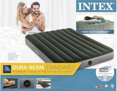 Intex 64108INT Nafukovací postel Dura Beam Queen Standard - Poškodený obal
