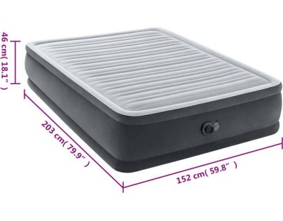 Intex 64414ND Nafukovací matrac Dura - Beam Deluxe 152 x 203 x 46 cm - Poškodený obal