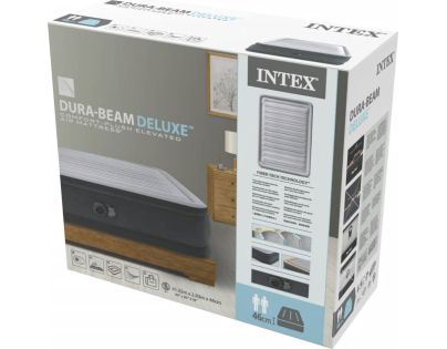 Intex 64414ND Nafukovací matrac Dura - Beam Deluxe 152 x 203 x 46 cm - Poškodený obal