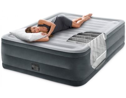 Intex 64418NP Nafukovacia posteľ 152 x 203 x 56 cm - Dura-Beam Queen Comfort plush - Poškodený obal