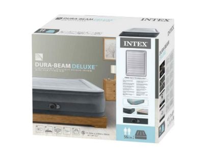 Intex 64418NP Nafukovacia posteľ 152 x 203 x 56 cm - Dura-Beam Queen Comfort plush - Poškodený obal