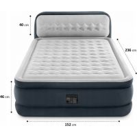 Intex 64448NPINT Nafukovacia posteľ 236 x 152 x 86 cm - Ultra Plush Headboard 3