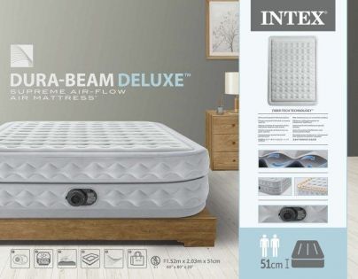 Intex Nafukovacia posteľ Dura Beam Dekuxe 152 x 203 x 51 cm