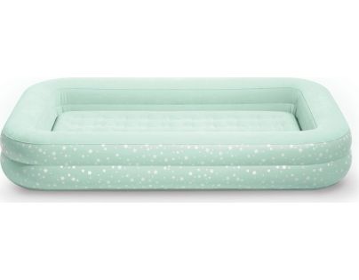 Intex 66810 Nafukovací postel Travel 168x107x25cm světle zelená s hvězdičkami - Poškodený obal