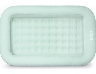 Intex 66810 Nafukovací postel Travel 168x107x25cm světle zelená s hvězdičkami - Poškodený obal
