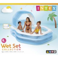 Intex Bazén nafukovací rodinný so strieškou 2