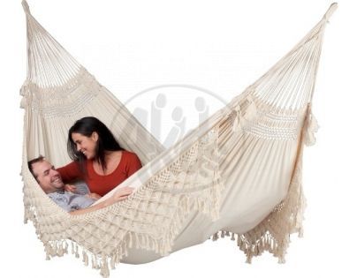 Intrea 013345 - Houpací síť Enamorada 1 - bílá káva ENH17
