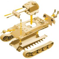 Italeri Easy to Build World of Tanks 34101 Sherman 1:72 2
