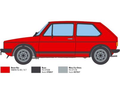 Italeri Model Kit auto VW Golf GTI Rabbit