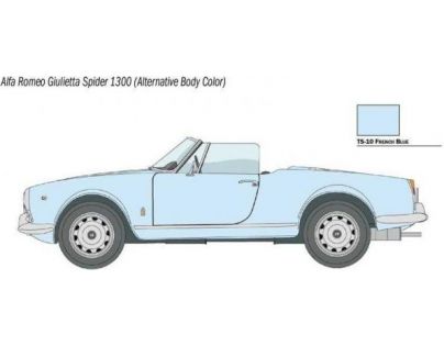 Italeri Model Kit auto 3653 Alfa Romeo Giulietta Spider 1300 1:24