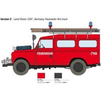 Italeri Model Kit auto 3660 Land Rover Fire Truck 1 : 24 4
