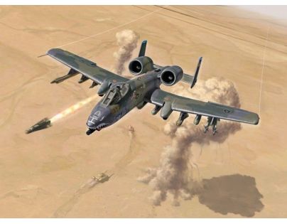 Italeri Model Kit lietadlo 1376 A-10 AC Thunderbolt II Gulf War 1:72