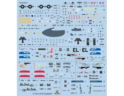 Italeri Model Kit lietadlo 1376 A-10 AC Thunderbolt II Gulf War 1:72