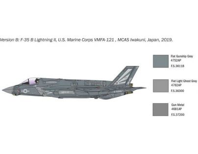 Italeri Model Kit lietadlo 1425 F-35 B Lightning II Stovl version 1:72
