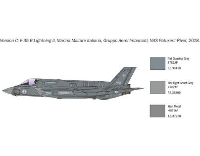 Italeri Model Kit lietadlo 1425 F-35 B Lightning II Stovl version 1:72