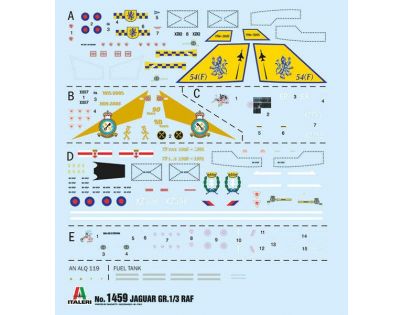 Italeri Model Kit lietadlo Sepecat Jaguar GR.1 3 R.A.F.