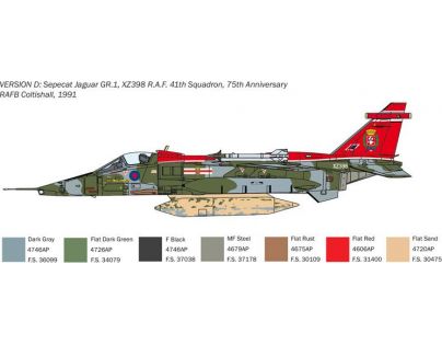 Italeri Model Kit lietadlo Sepecat Jaguar GR.1 3 R.A.F.