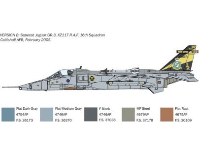 Italeri Model Kit lietadlo Sepecat Jaguar GR.1 3 R.A.F.