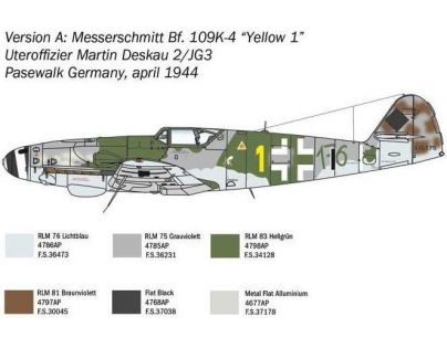 Italeri Model Kit lietadlo 2805 Bf 109 K-4  1 : 48