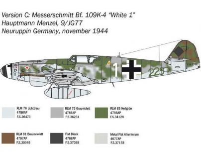 Italeri Model Kit lietadlo 2805 Bf 109 K-4  1 : 48