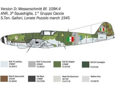 Italeri Model Kit lietadlo 2805 Bf 109 K-4  1 : 48
