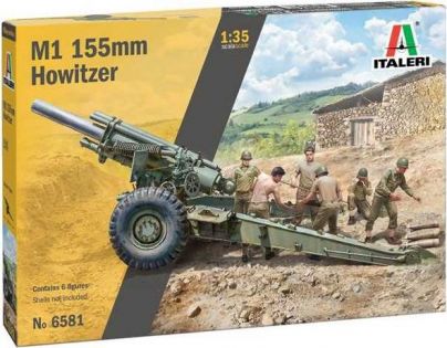 Italeri Model Kit military M1 155 mm Howitzer 1 : 35
