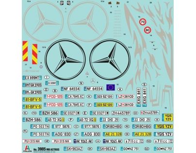 Italeri Model Kit truck Mercedes Benz Actros MP4 Gigaspace 1:24