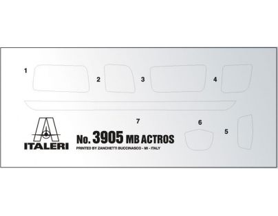 Italeri Model Kit truck Mercedes Benz Actros MP4 Gigaspace 1:24