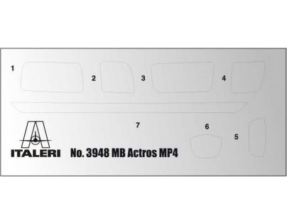 Italeri Model Kit truck 3948 Mercedes-Benz MP4 Big Space 1 : 24