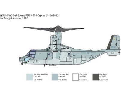 Italeri Model Kit vrtuľník V-22A Osprey 1 : 72