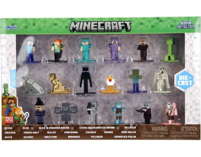 Jada Minecraft Kovové zberateľské nanofigúrky 18 ks, Wave 12