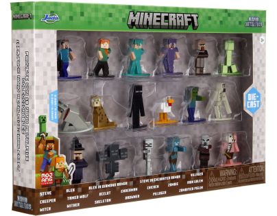 Jada Minecraft Kovové zberateľské nanofigúrky 18 ks, Wave 12