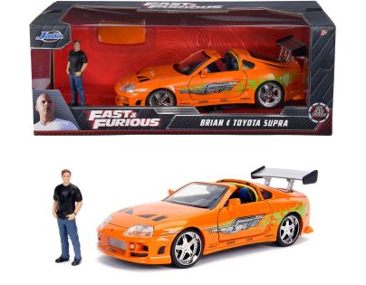 Jada Rýchlo a zbesilo auto 1995 Toyota Supra 1:24 + figúrka Brian OConner