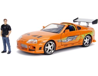 Jada Rýchlo a zbesilo auto 1995 Toyota Supra 1:24 + figúrka Brian OConner