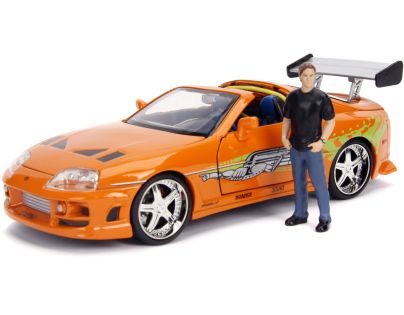 Jada Rýchlo a zbesilo auto 1995 Toyota Supra 1:24 + figúrka Brian OConner
