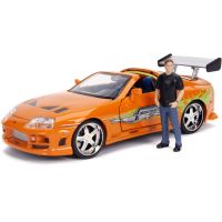 Jada Rýchlo a zbesilo auto 1995 Toyota Supra 1:24 + figúrka Brian OConner 3