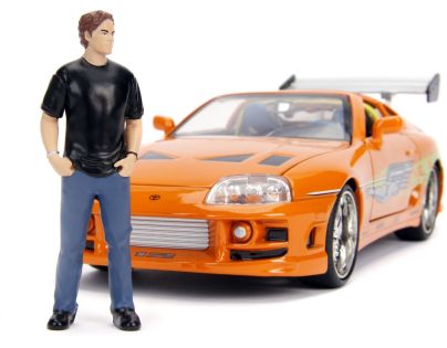 Jada Rýchlo a zbesilo auto 1995 Toyota Supra 1:24 + figúrka Brian OConner