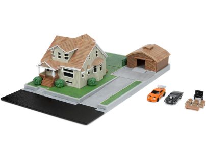 Jada Rýchlo a zbesilo Nanodiorama Dominikov dom s autíčkami