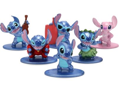 Jada Stitch Kovové zberateľské nanofigúrky 1,65 palca sada 6 ks