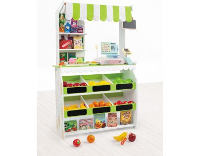 J'ADORE Hrací set obchod - potraviny drevený