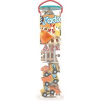 J'adore Hrací set s koľajami Stavebné stroje 15 ks 2