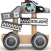 J'ADORE Drevená skladačka policajné auto